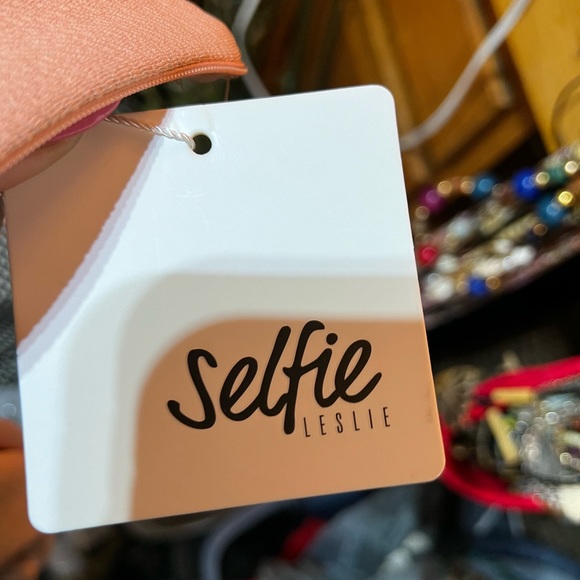 Selfie Leslie NWT PROM QUEEN BANDEAU MIDI DRESS BLUSH Size Small - Picture 7 of 8